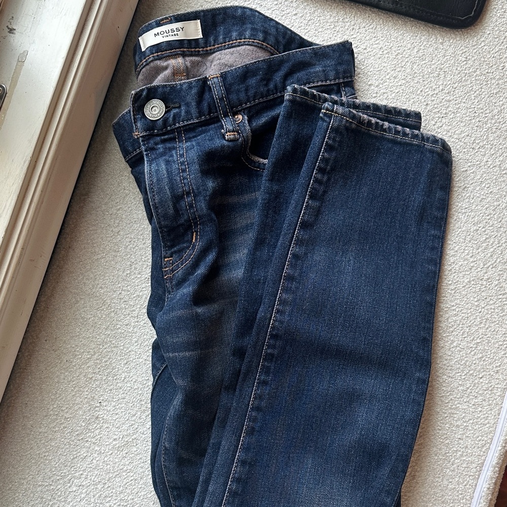 Moussy Dark Blue Denim Pants